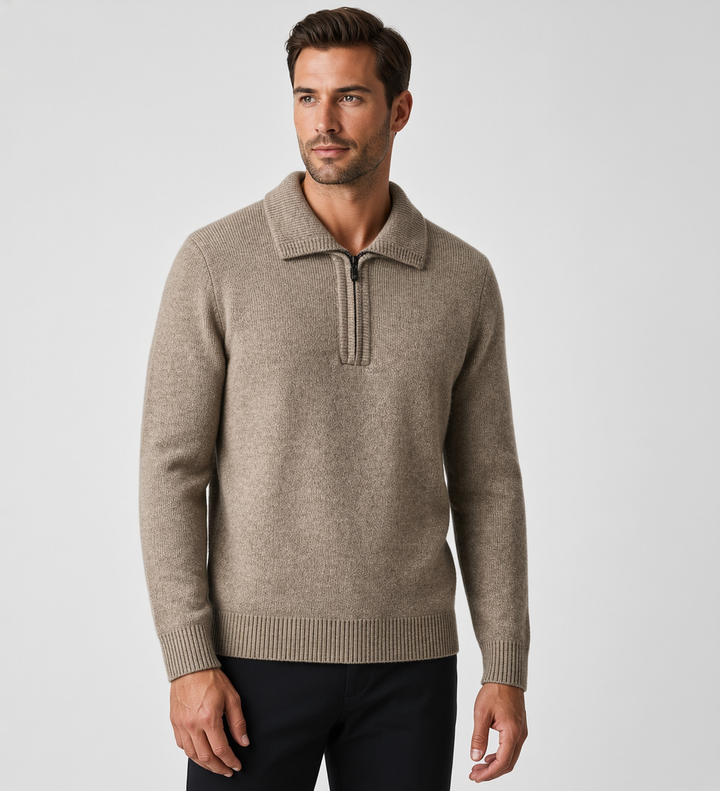 Highlands Classic Wool Zip Sweater