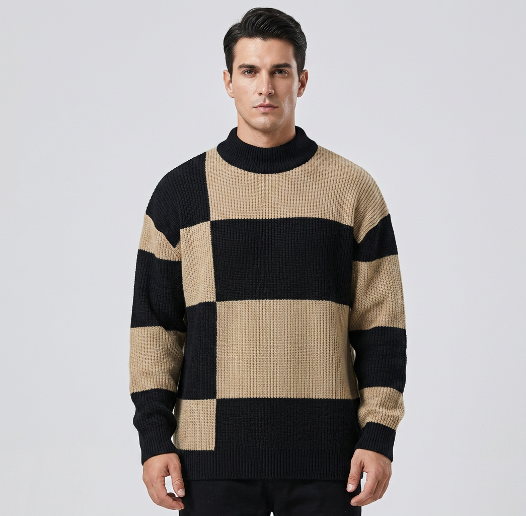 Regent Check Knit Sweater
