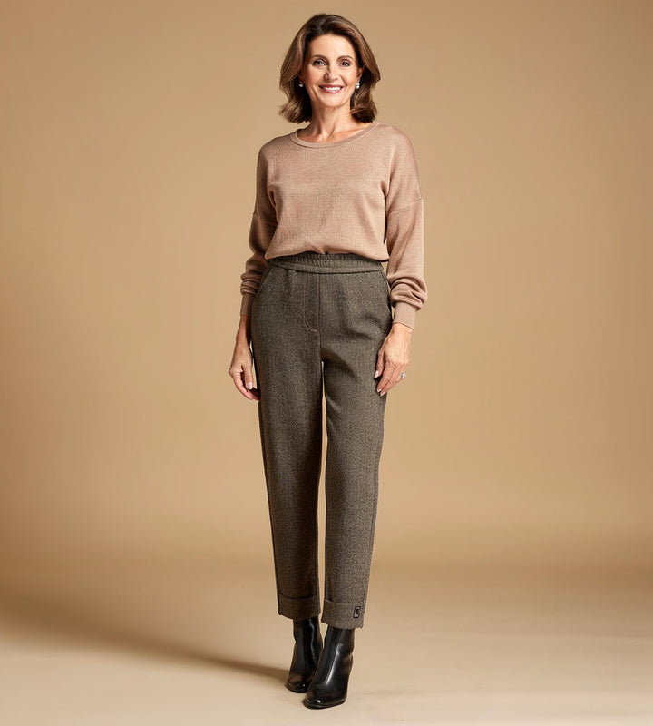 Herringbone Wool Trouser