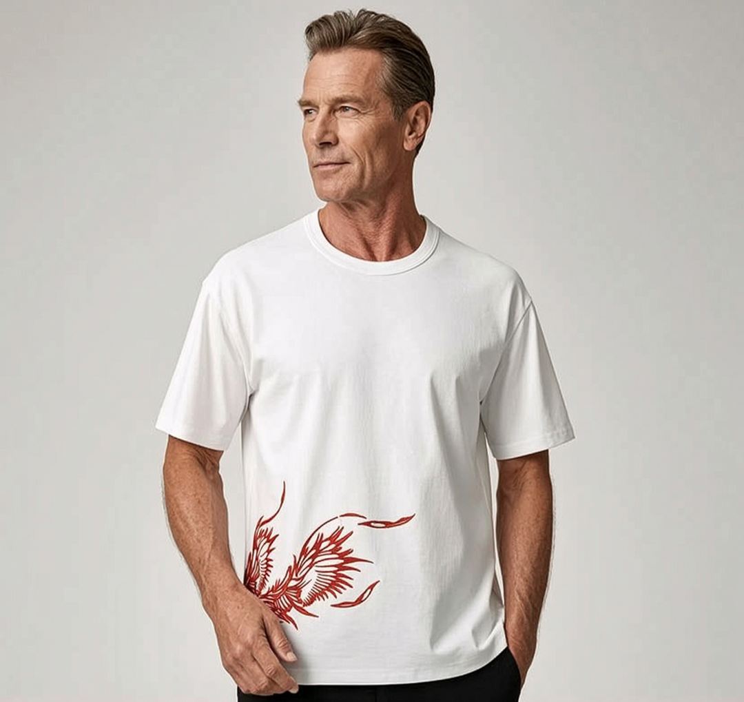 Phoenix Embroidered Tee