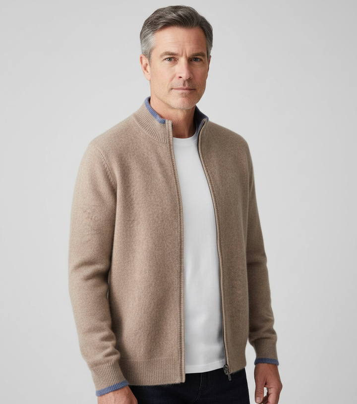 Hudson Cashmere Zip Jacket