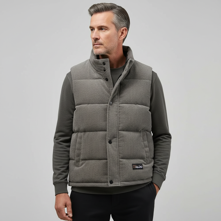 Alpine Ribbed Puffer Vest