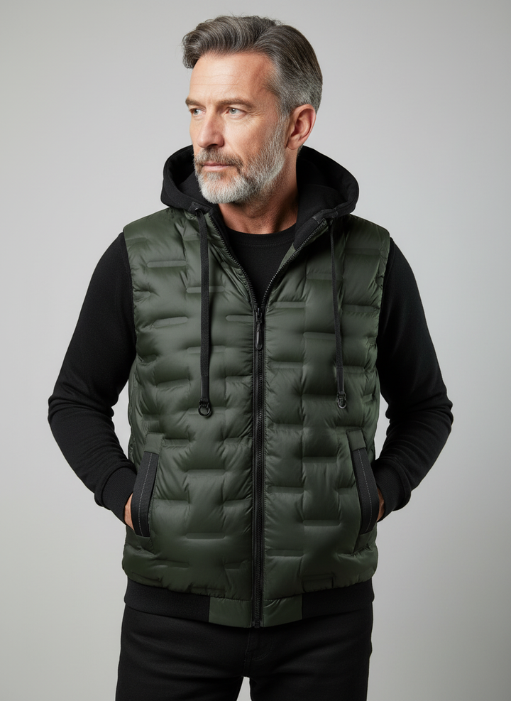 Apex Hooded Puffer Vest