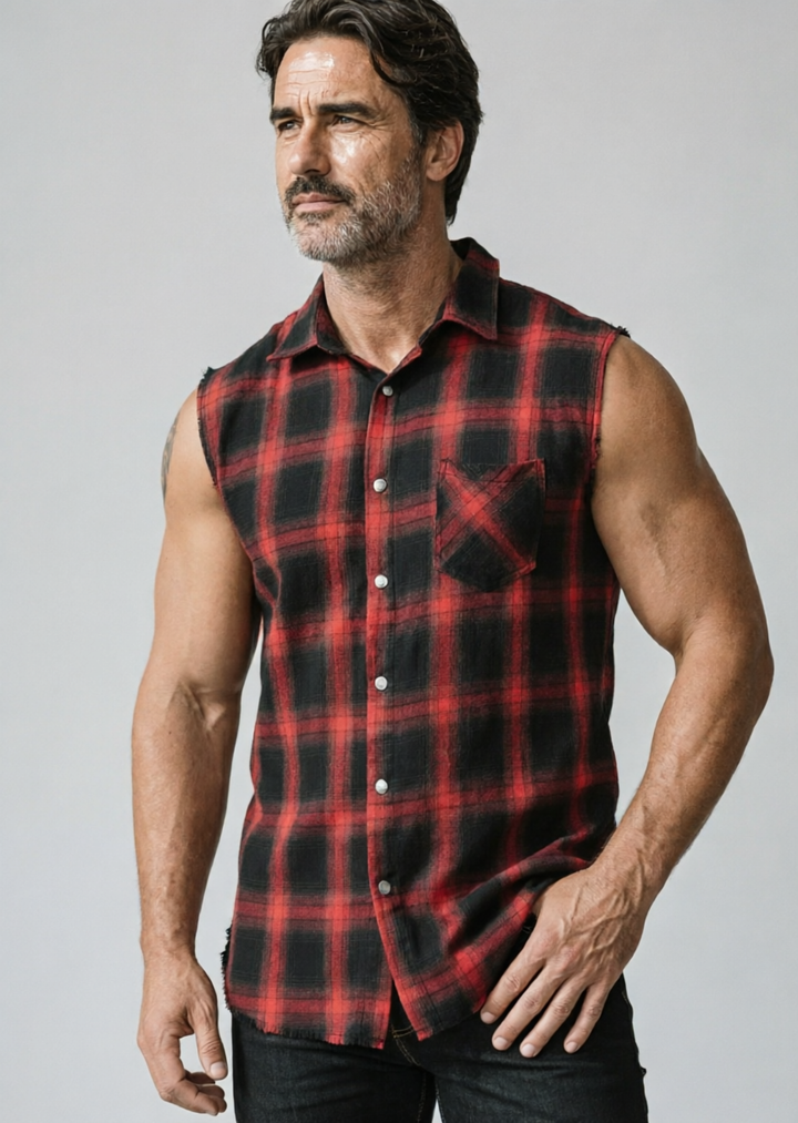 Maverick Plaid Flannel Vest