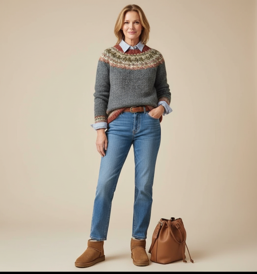 Everly | Heritage Nordic Knit Sweater