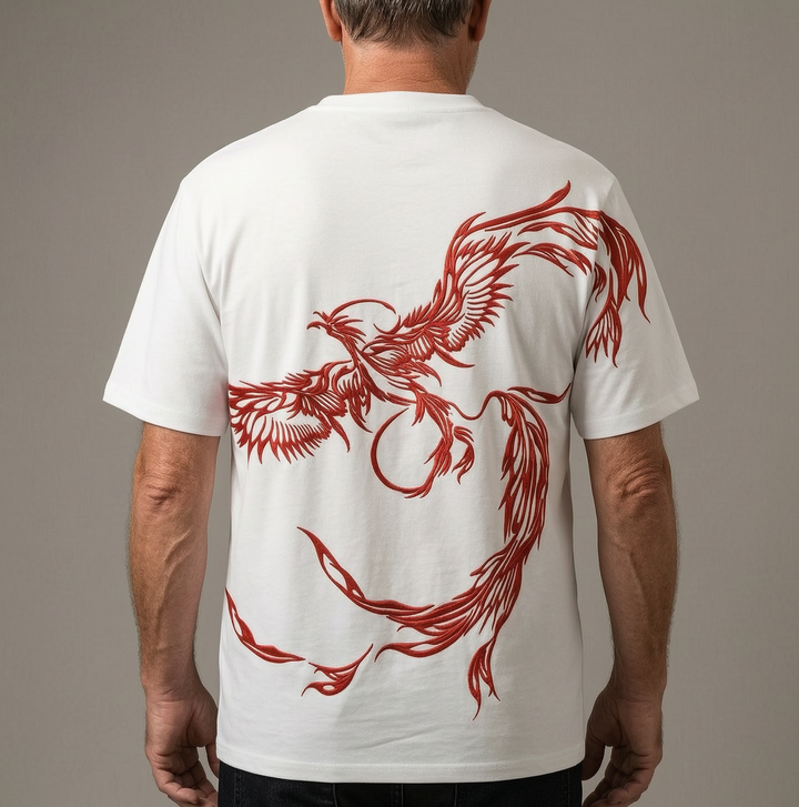 Phoenix Embroidered Tee