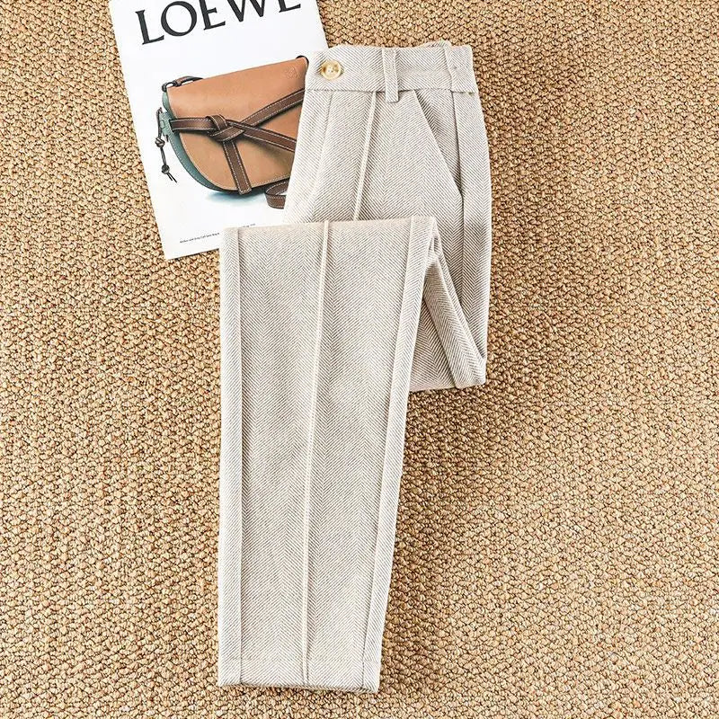 Amelia Herringbone Trouser