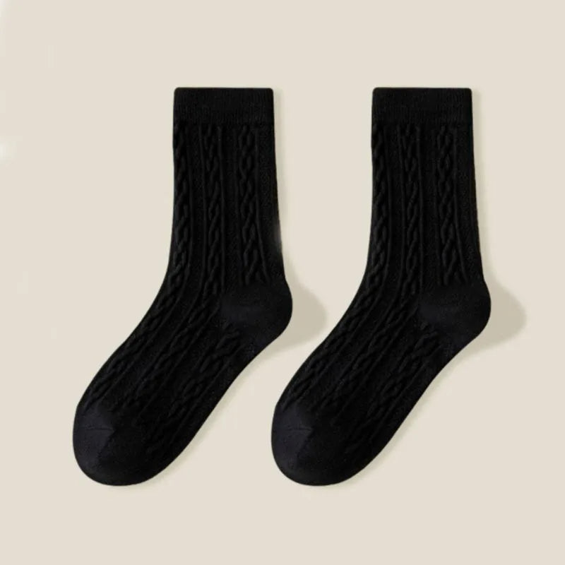 Willow & Wool Cable-Knit Socks