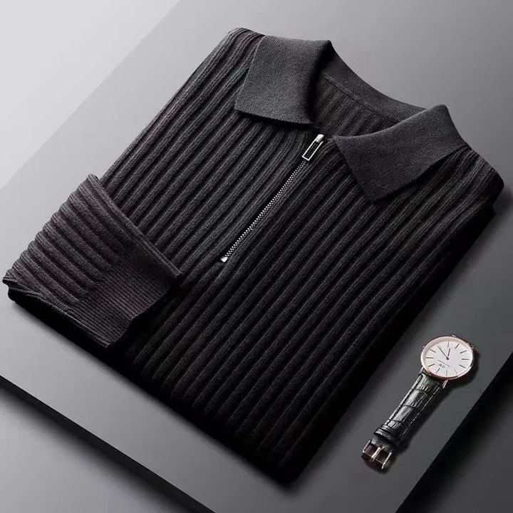 Milano Ribbed Knit Polo