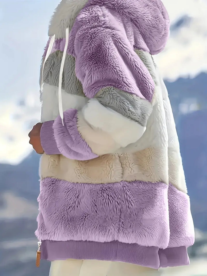 Serena | Cozy Hooded Plush Coat