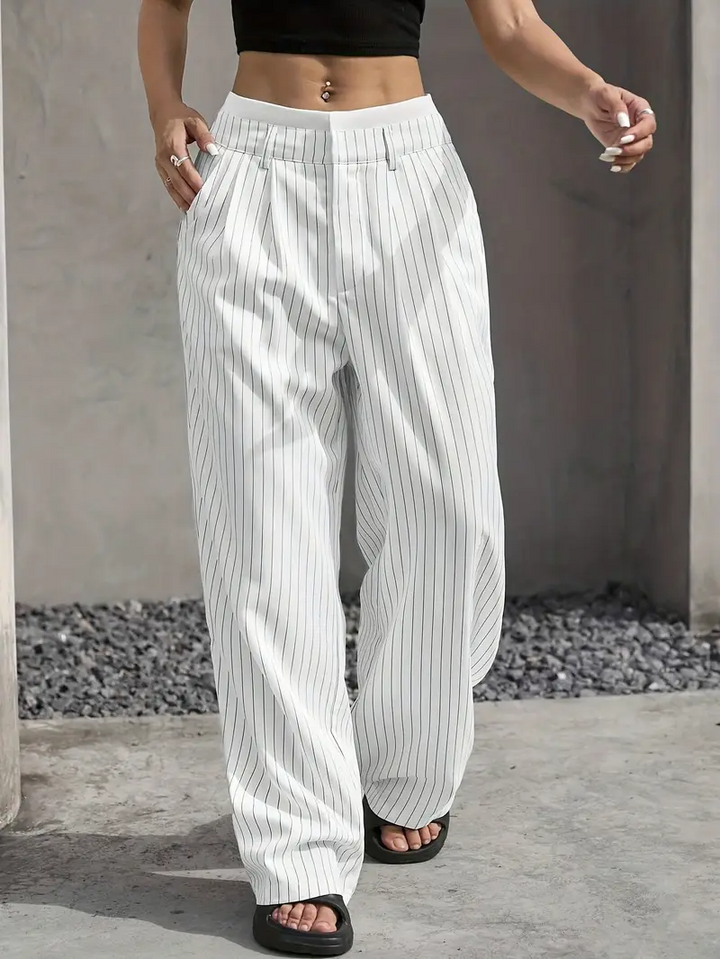 Waveline Pinstripe Trouser