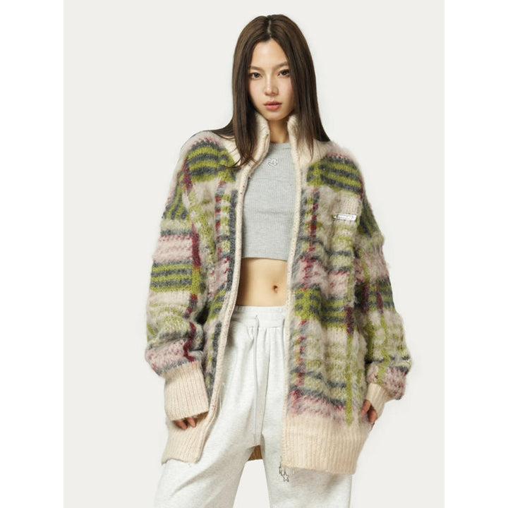 Artemis Fuzzy Knit Cardigan