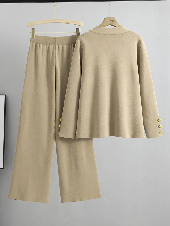 Genevieve Gold Trim Ensemble
