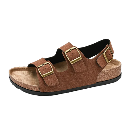 Oasis Matte-Brushed Buckle Sandal