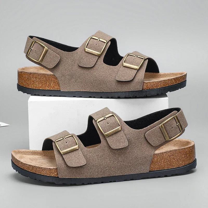 Oasis Matte-Brushed Buckle Sandal