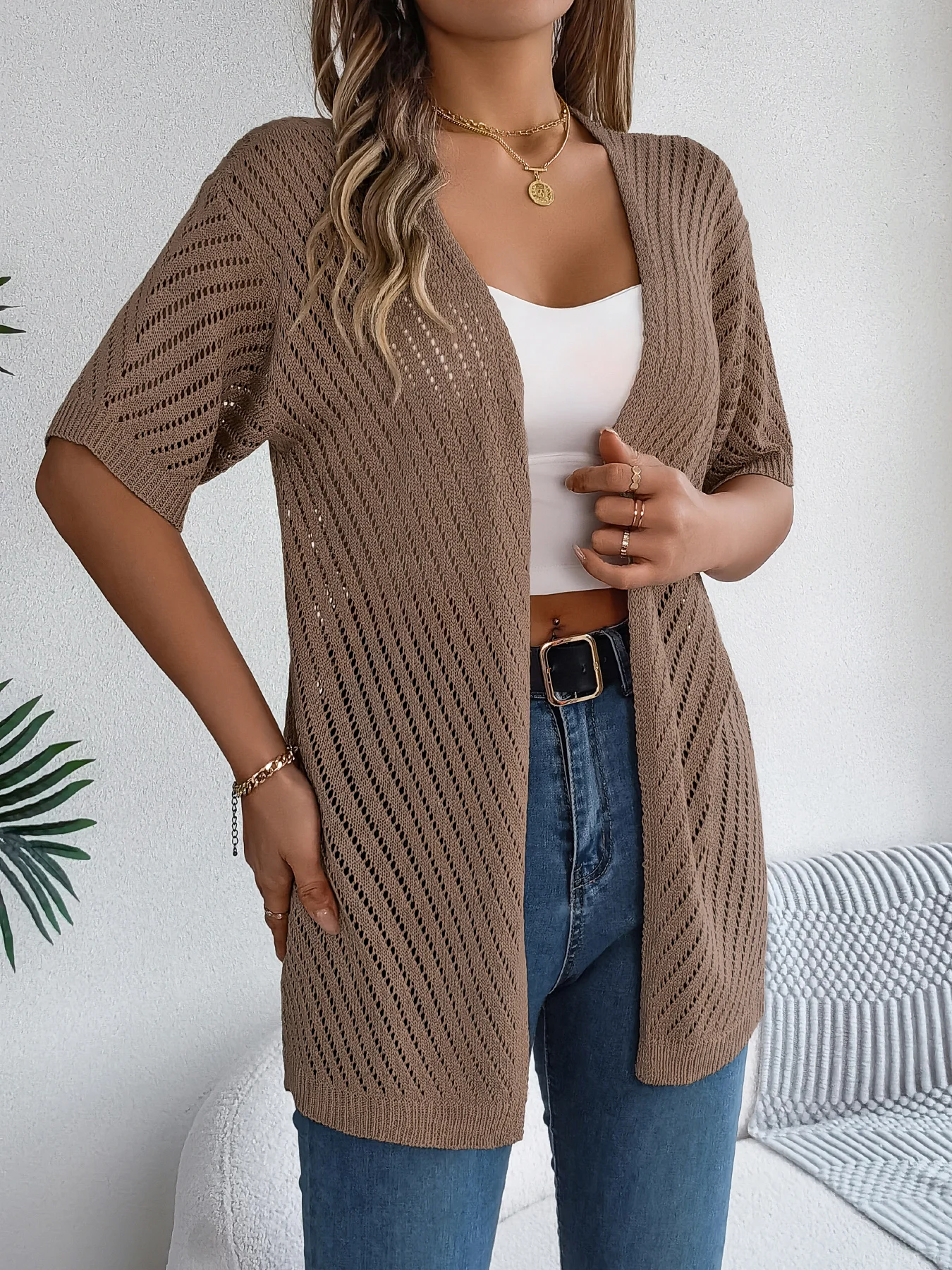 Breeze Chevron Knit Cardigan