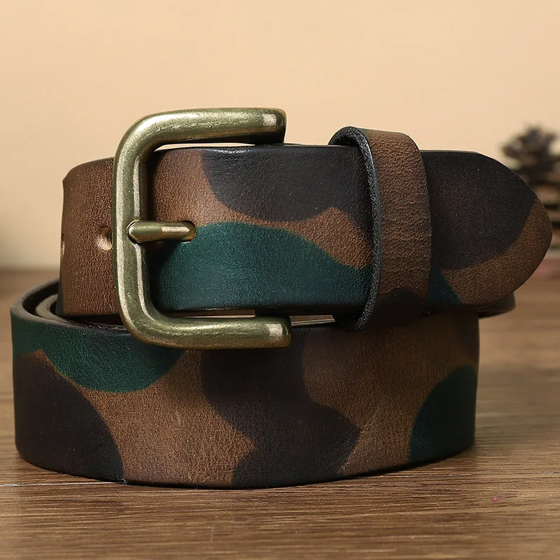 Recon Camo Leather Belt