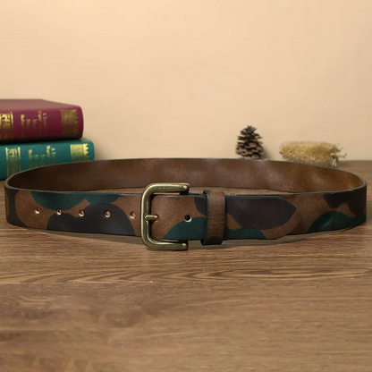 Recon Camo Leather Belt