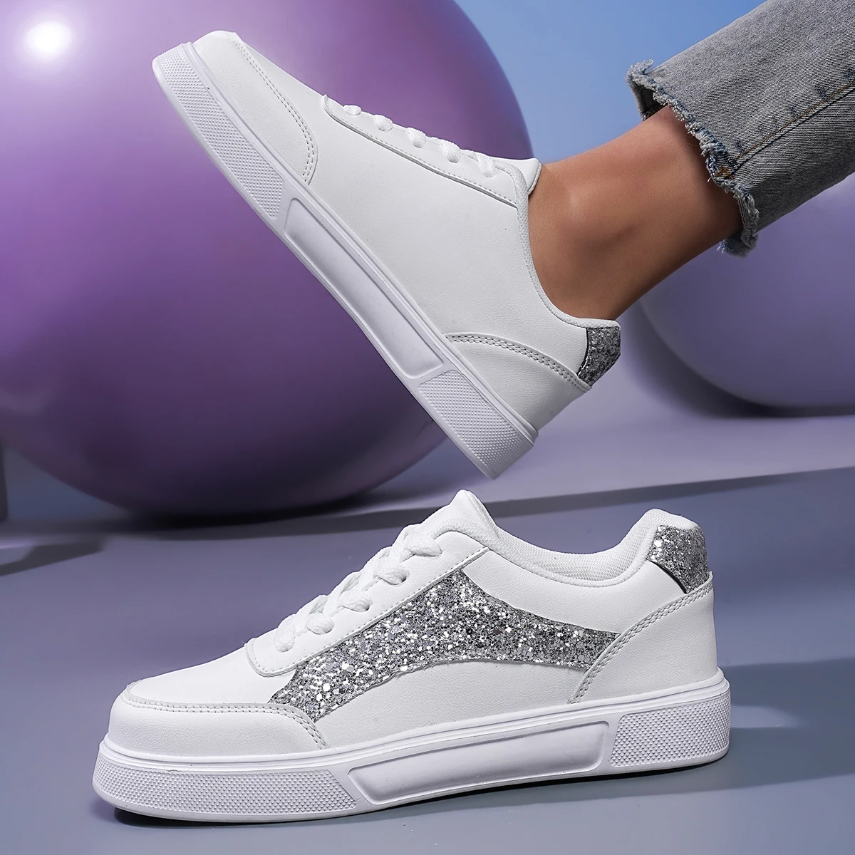Halo Accented Panel Sneaker