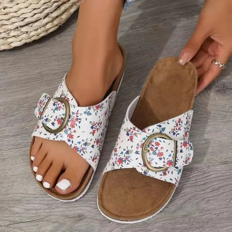 Bellevue Buckle Mule Slide