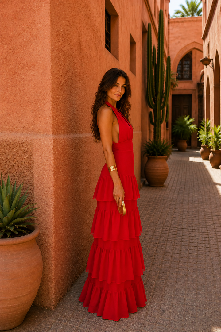 Red Dress in Manila