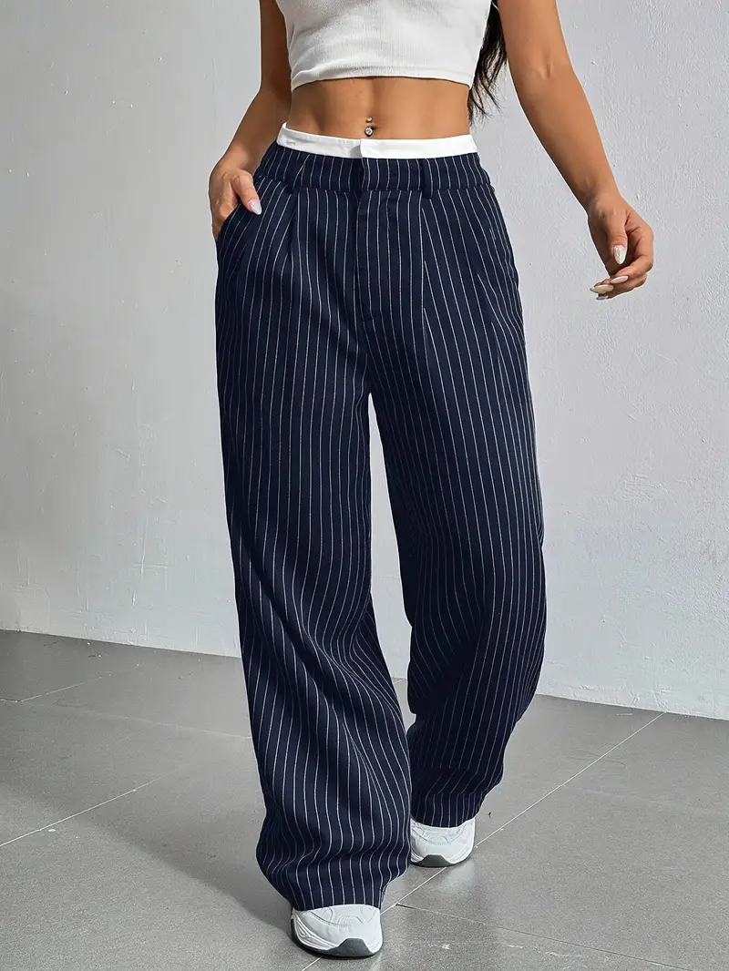 Waveline Pinstripe Trouser