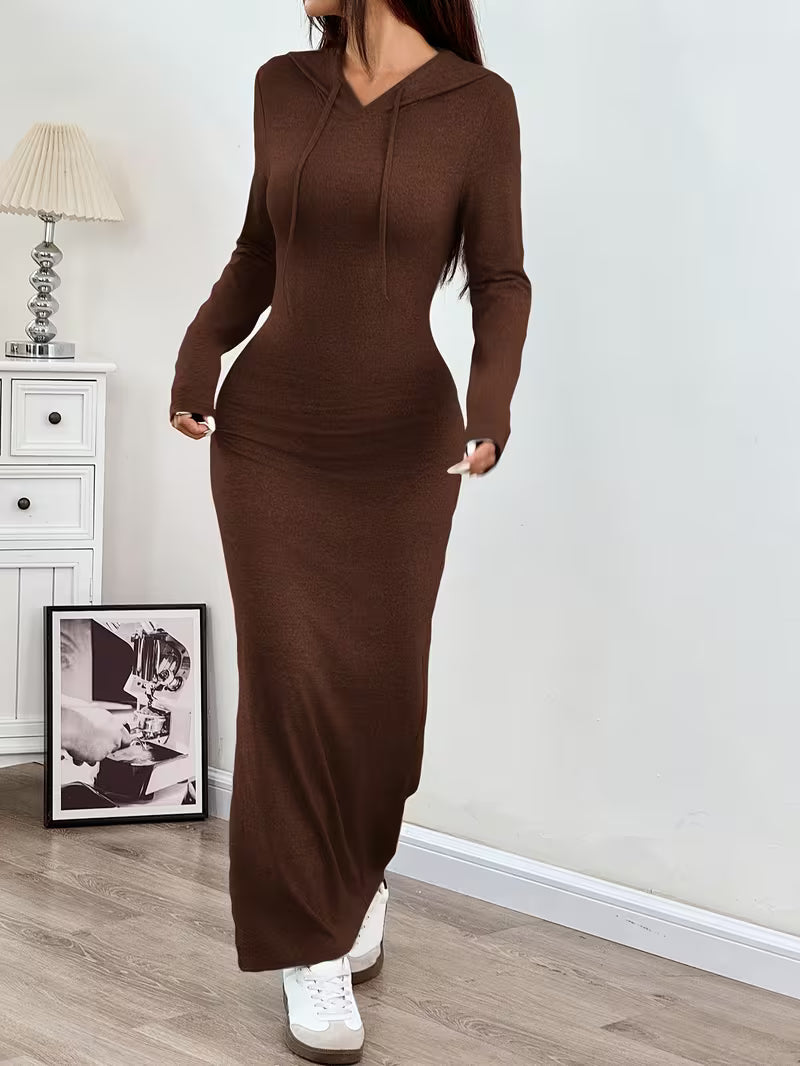 Hooded Bodycon Dress
