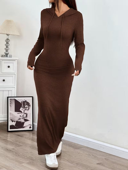 Hooded Bodycon Dress