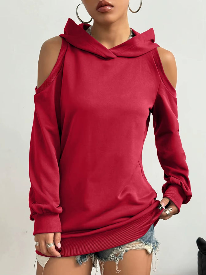 Essentia Off-Shoulder Hoodie