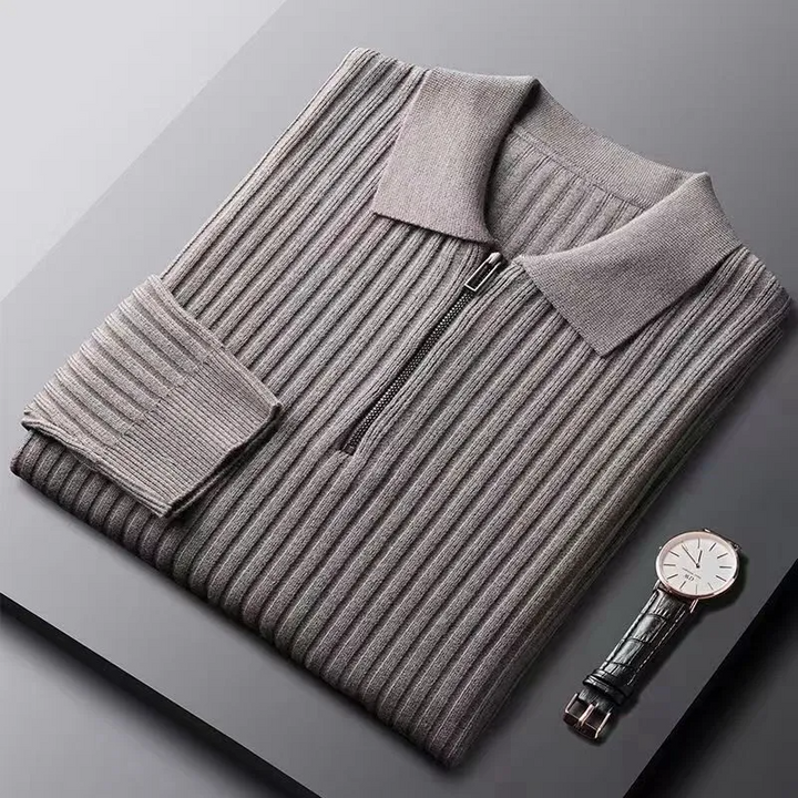 Milano Ribbed Knit Polo