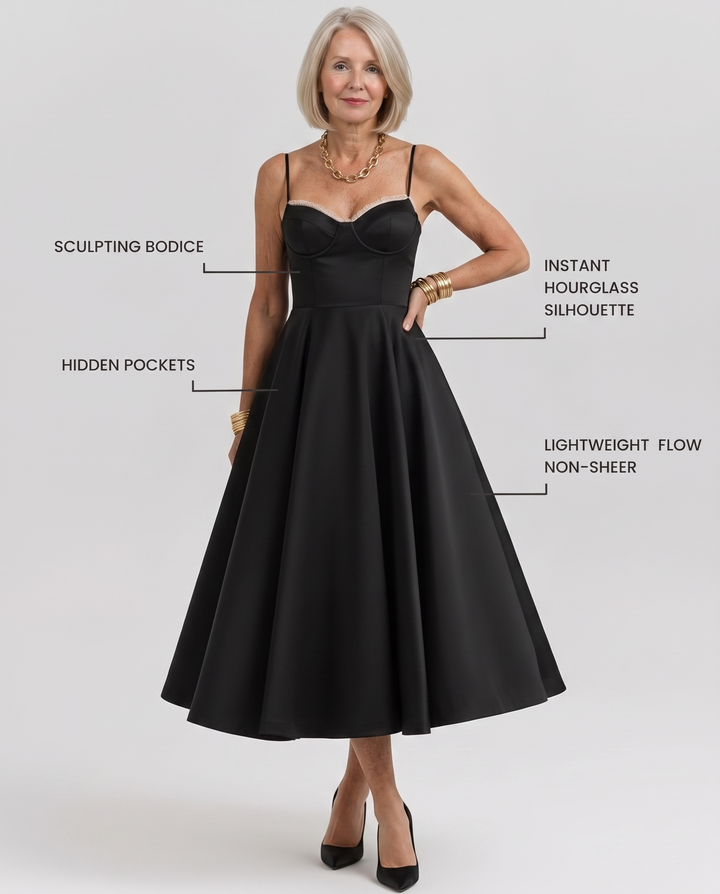 SELENE | Elegant Midi Dress