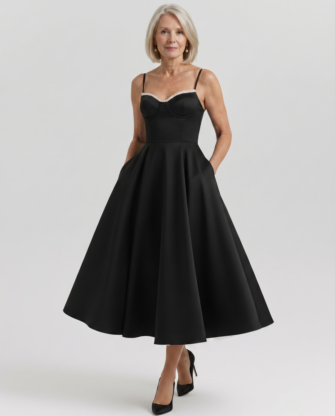 SELENE | Elegant Midi Dress