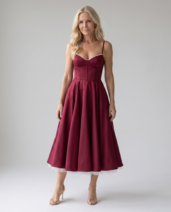 SELENE | Elegant Midi Dress