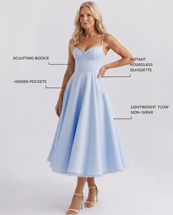 SELENE | Elegant Midi Dress
