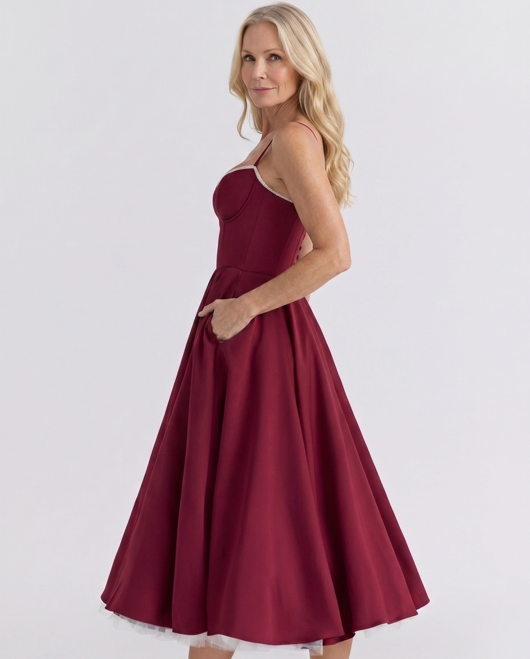 SELENE | Elegant Midi Dress