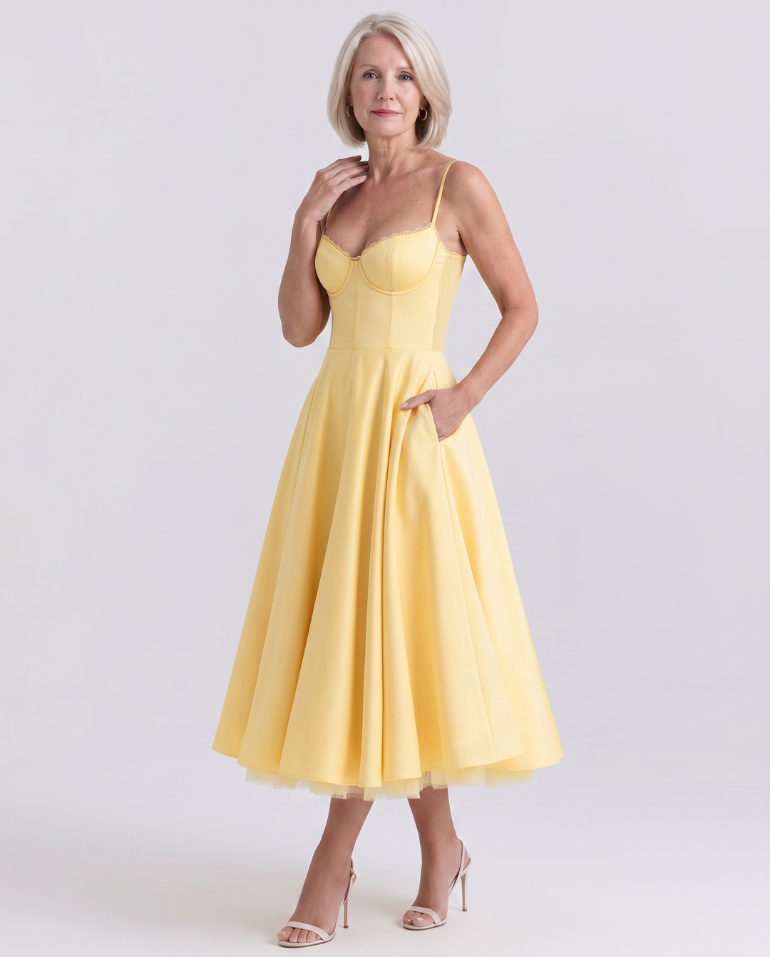 SELENE | Elegant Midi Dress