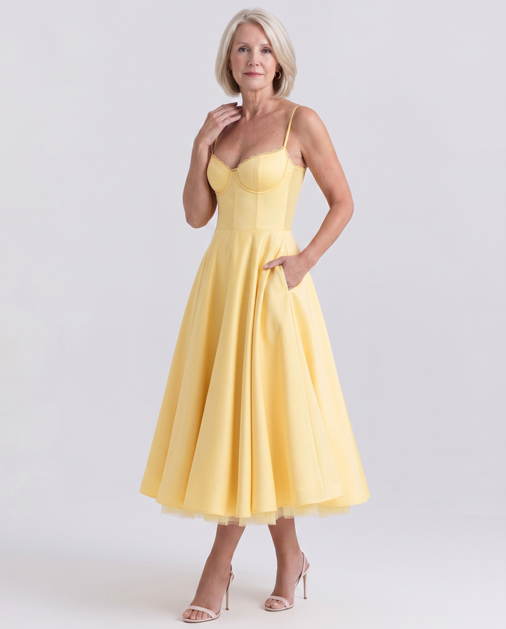SELENE | Elegant Midi Dress