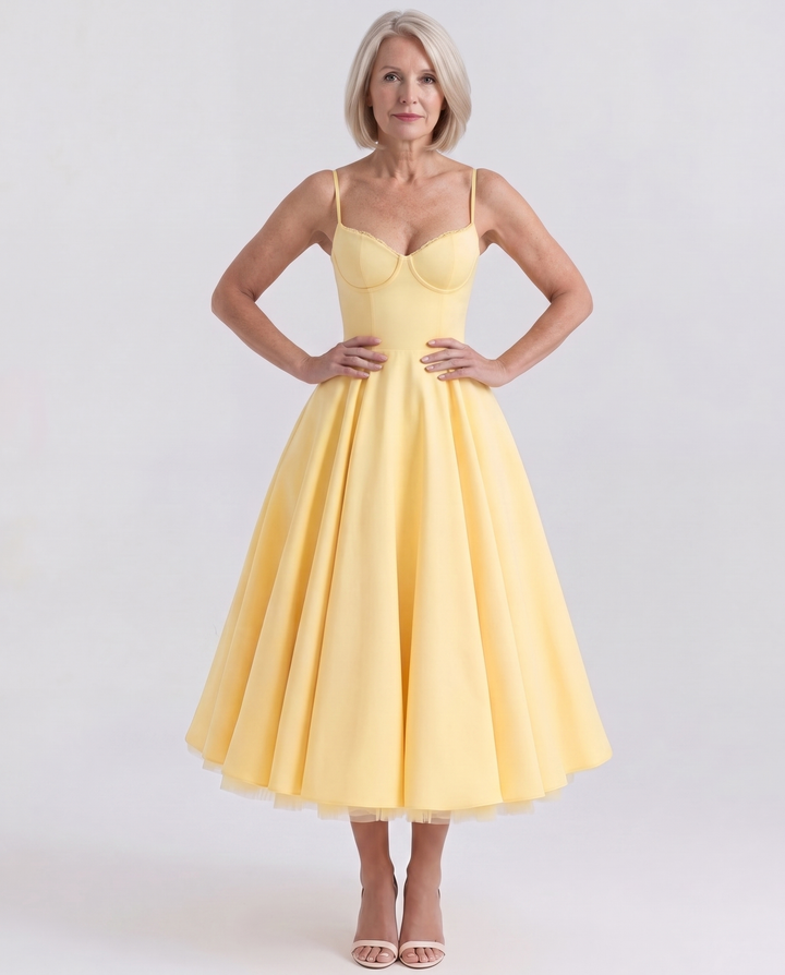 SELENE | Elegant Midi Dress