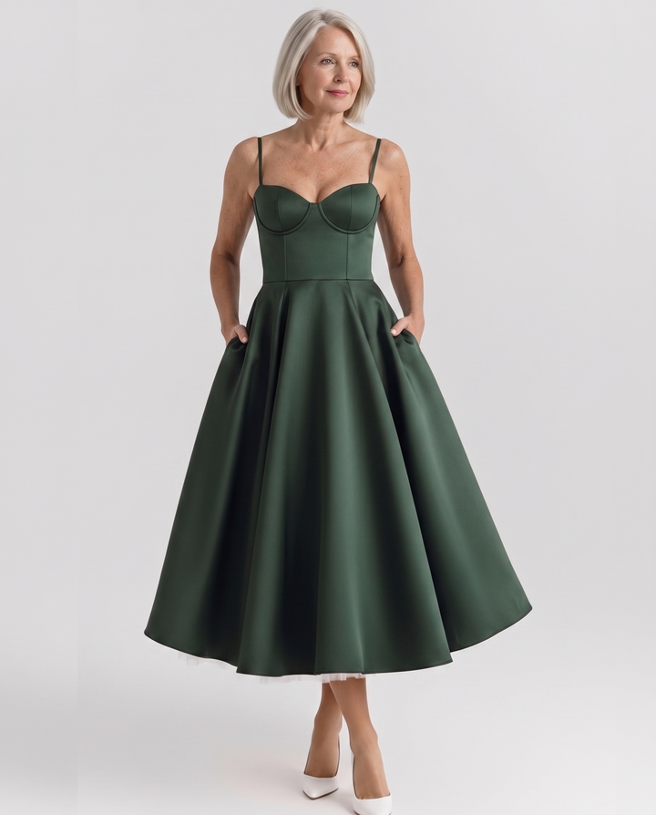 SELENE | Elegant Midi Dress
