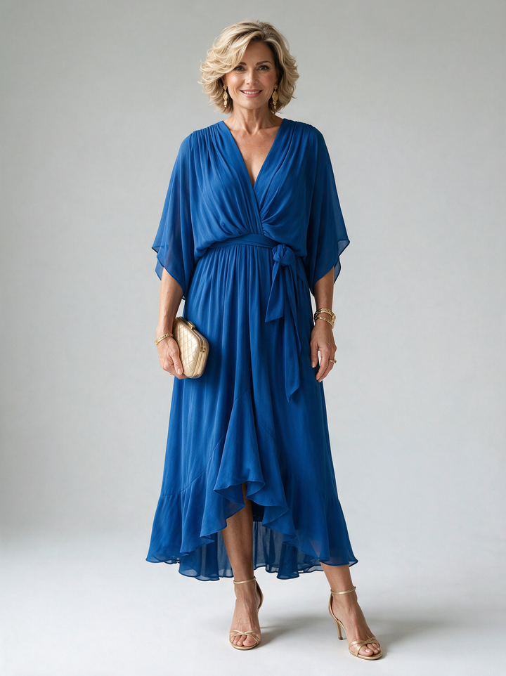 Monica | Chic V-Neck Elegance Dress