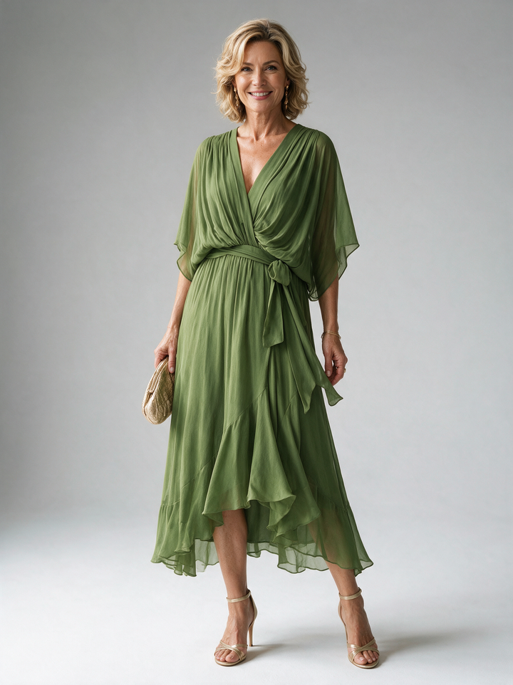 Monica | Chic V-Neck Elegance Dress