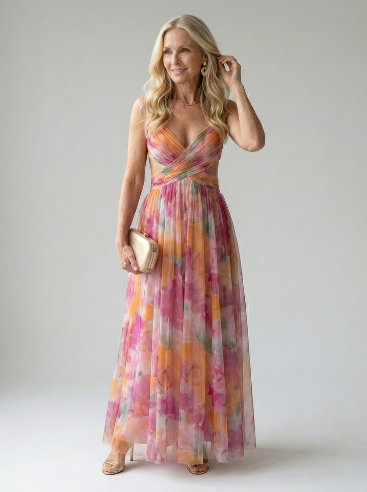 Isel | Cozy Maxi Dress with Soft Wrap Design