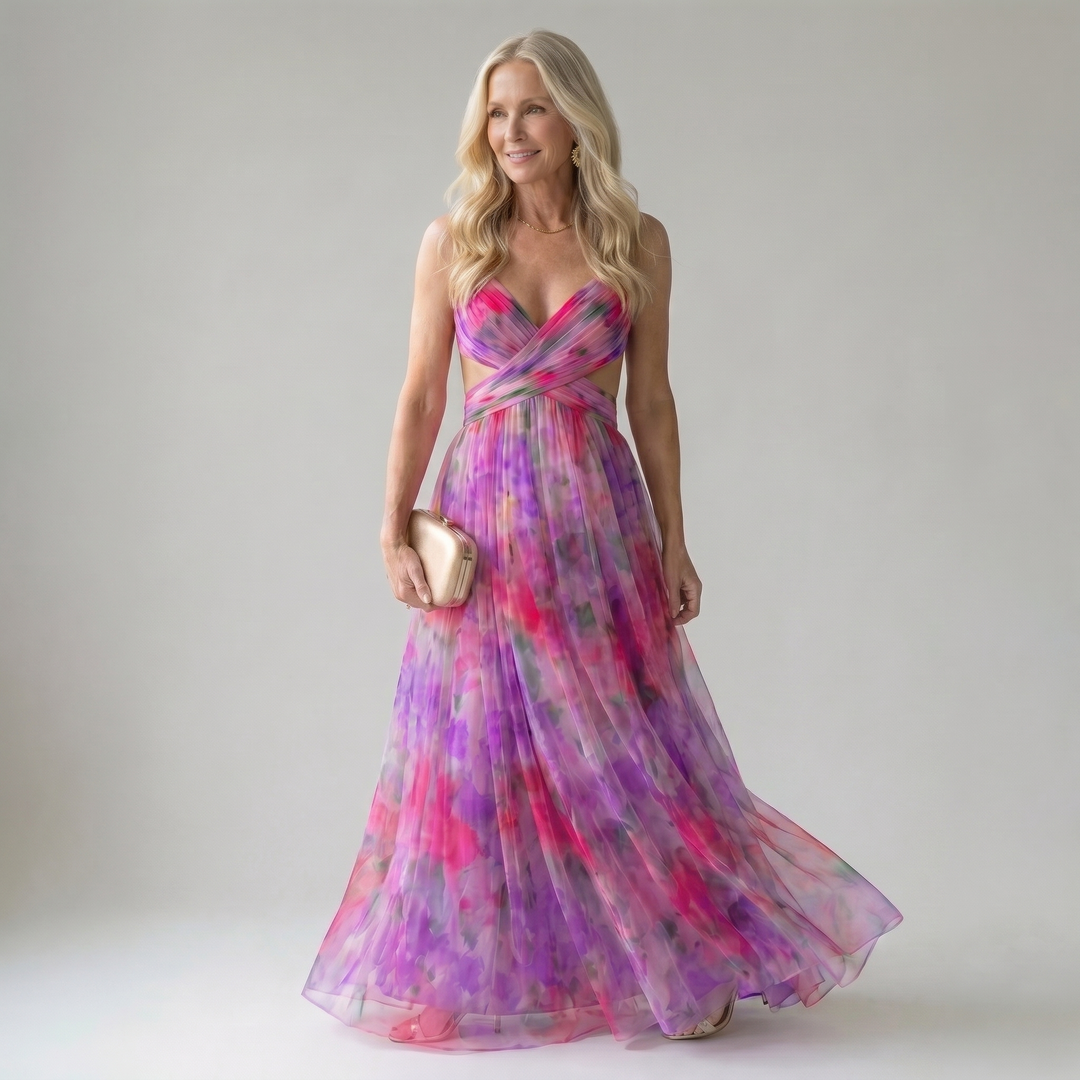 Isel | Cozy Maxi Dress with Soft Wrap Design