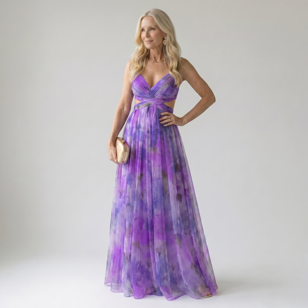 Isel | Cozy Maxi Dress with Soft Wrap Design