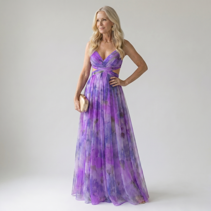 Isel | Cozy Maxi Dress with Soft Wrap Design
