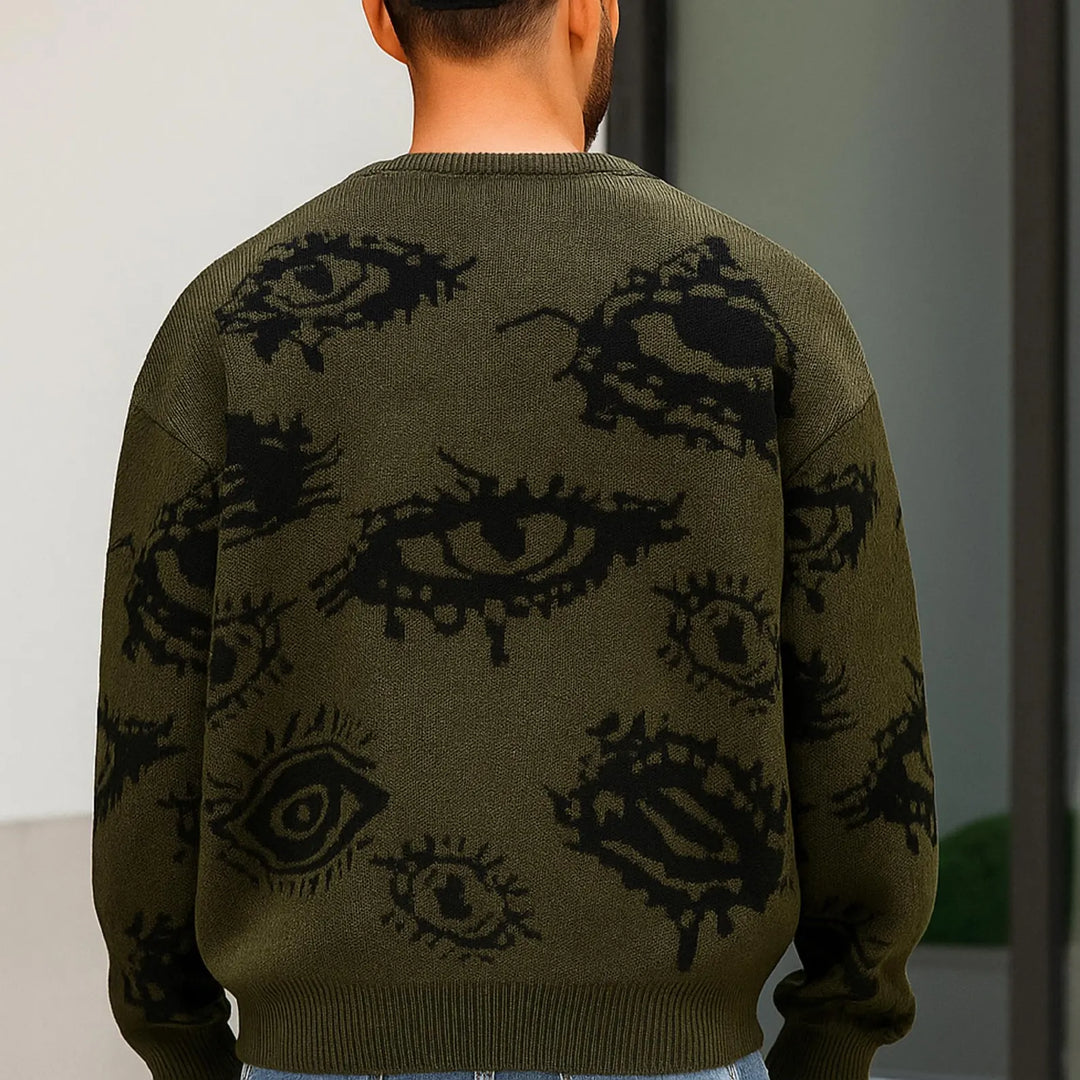Eye Thread Knit Sweater