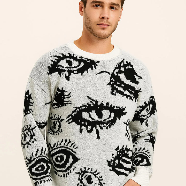 Eye Thread Knit Sweater