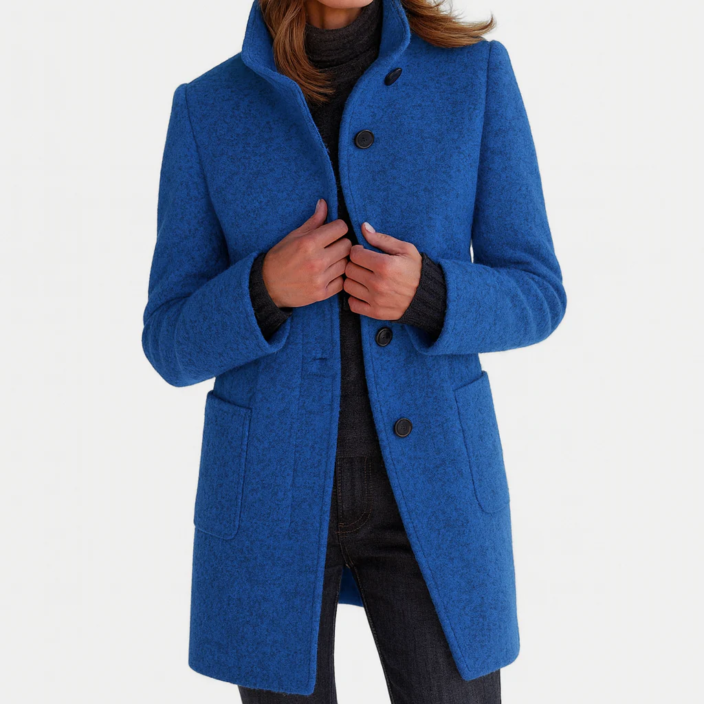 Victoria™ | Elegant High-Collar Coat