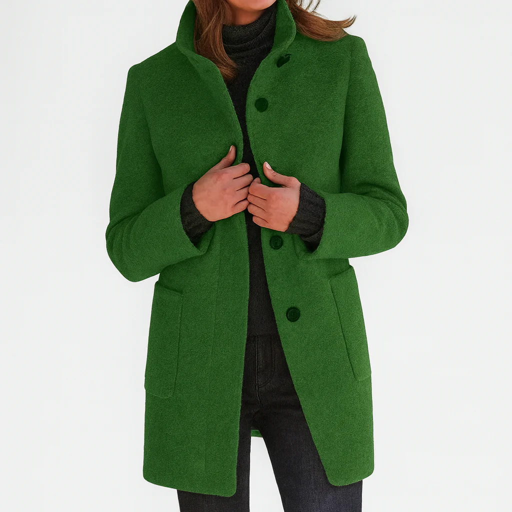 Victoria™ | Elegant High-Collar Coat