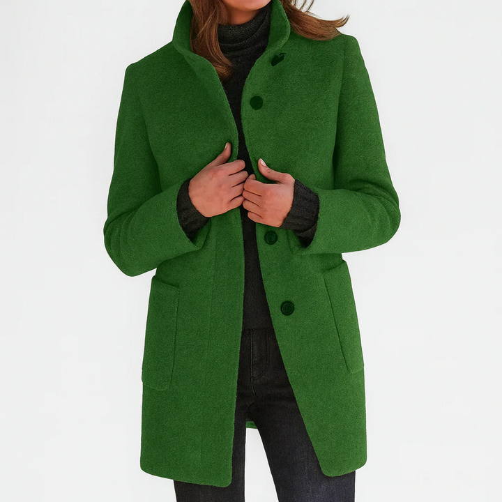Victoria™ | Elegant High-Collar Coat